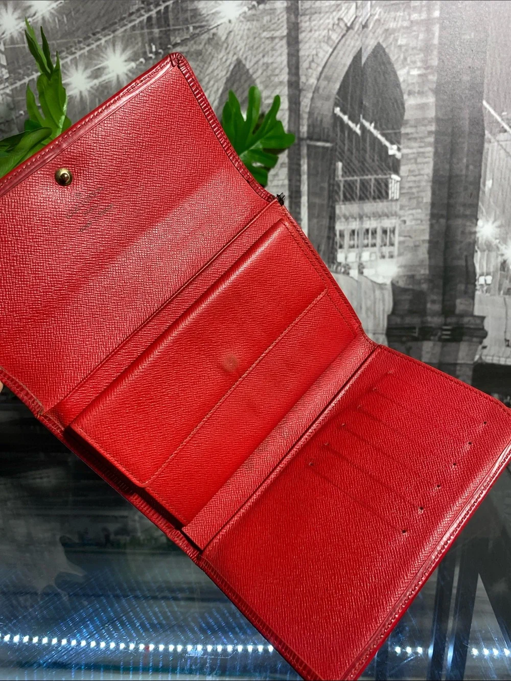 Authentic Louis Vuitton Epi Porte Tresor Wallet